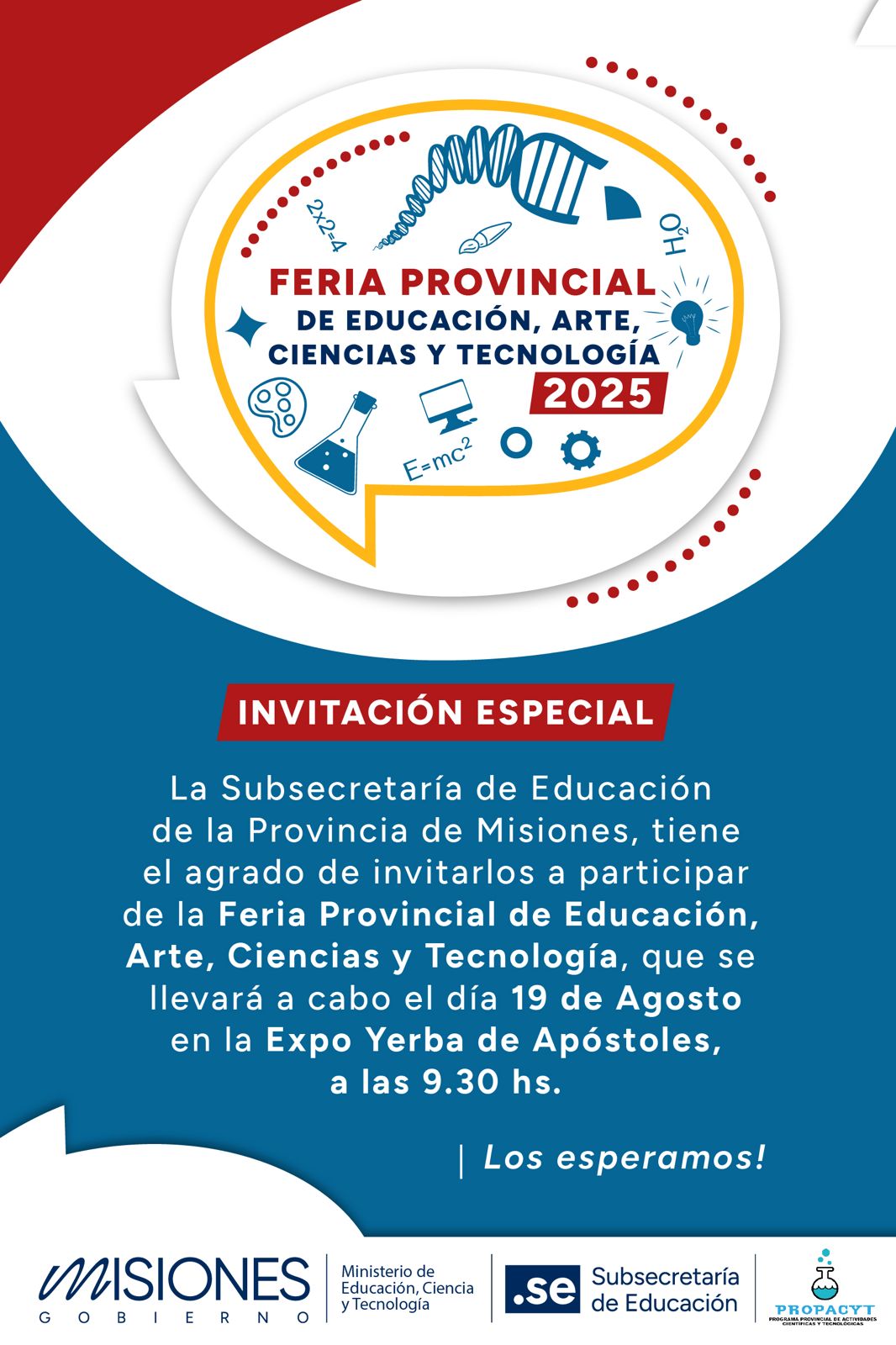 Invitación Feria de Ciencias